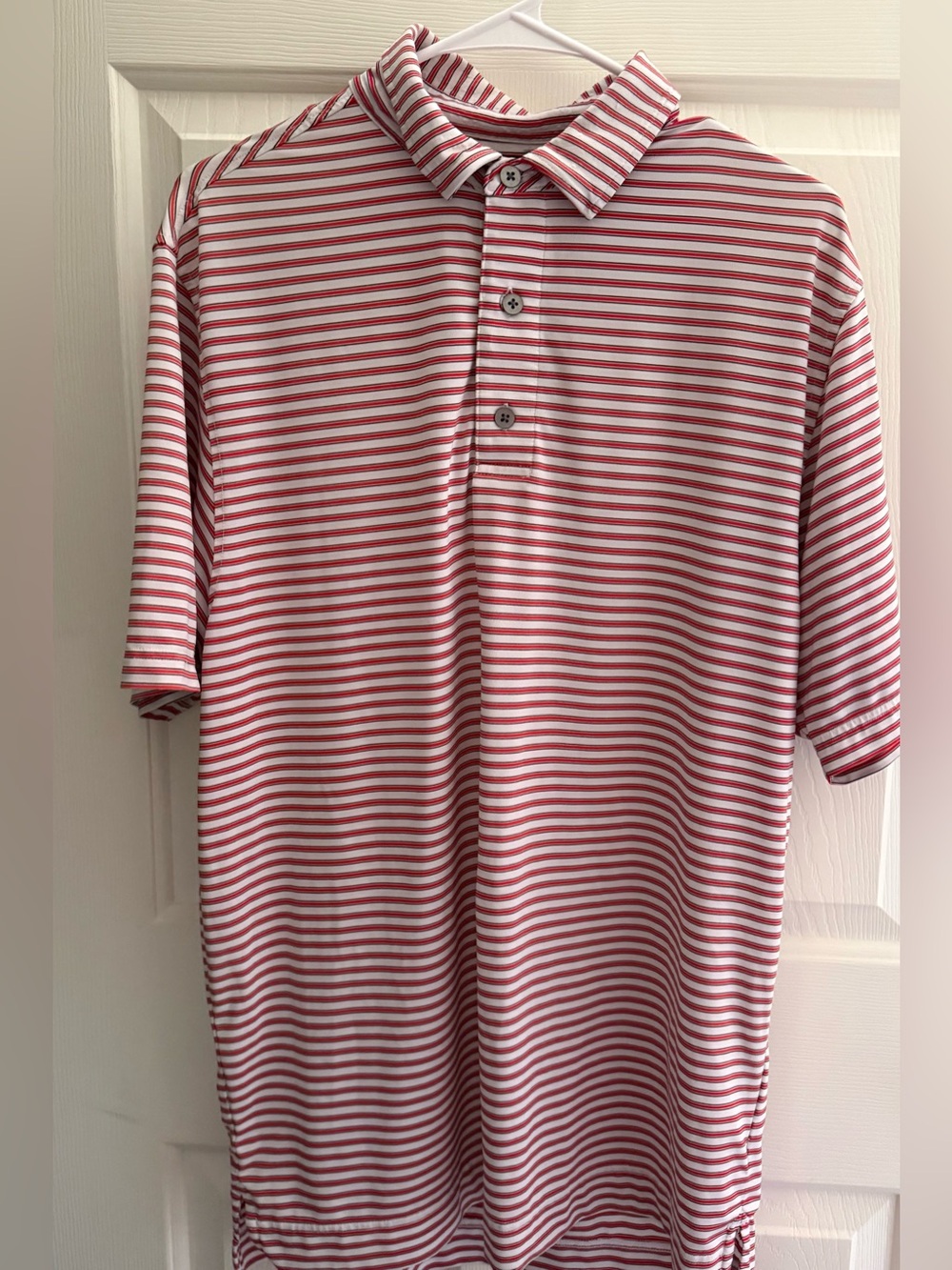 Men's Footjoy Striped golf Polo Shirt in stripes size medium